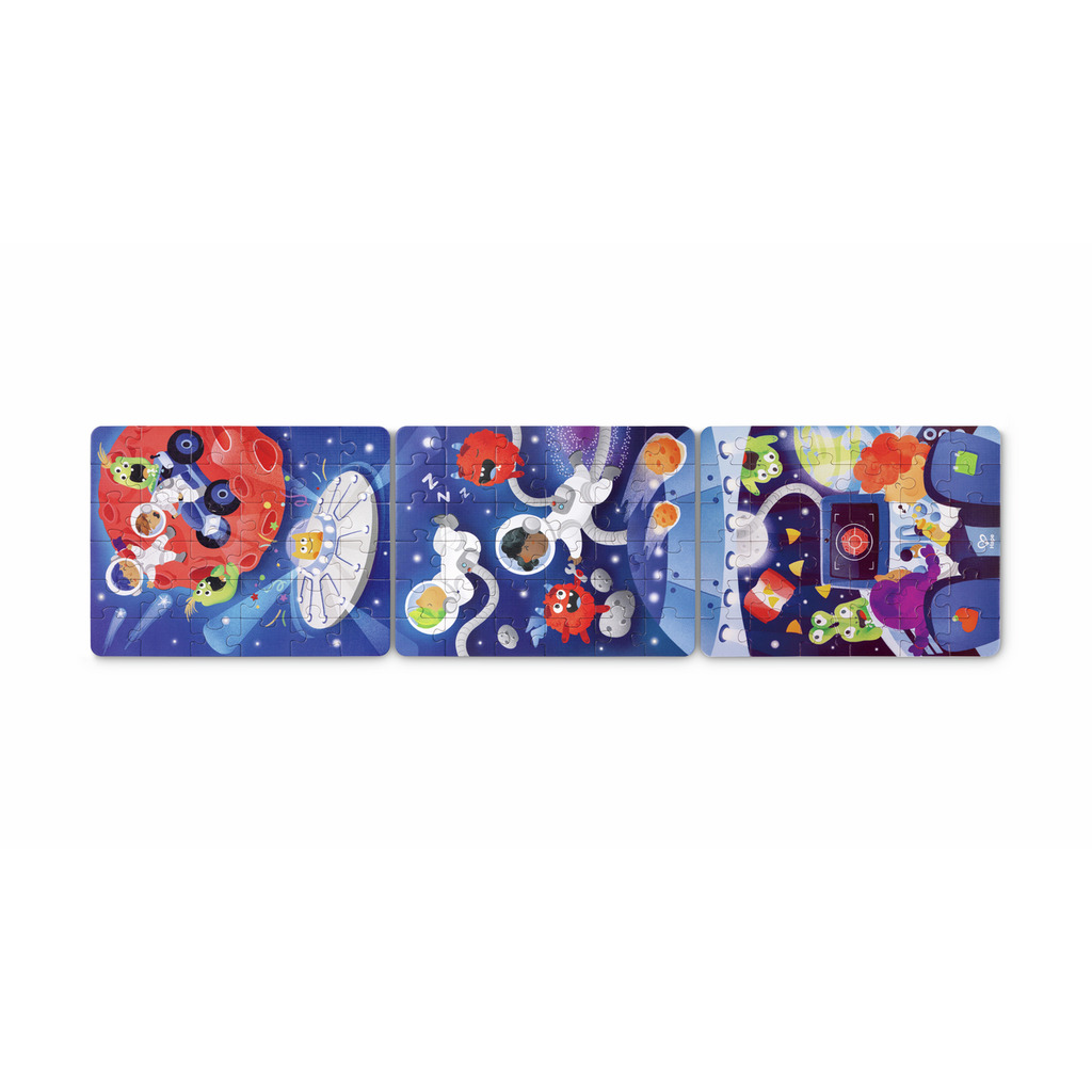 Puzzle intergalactique storytelling 3 en 1 Puzzle intergalactique storytelling 3 en 1