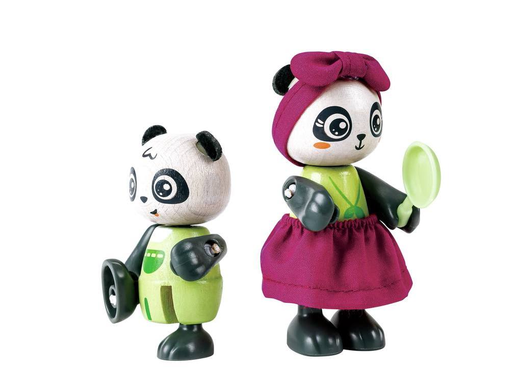 Maison en bambou famille Panda