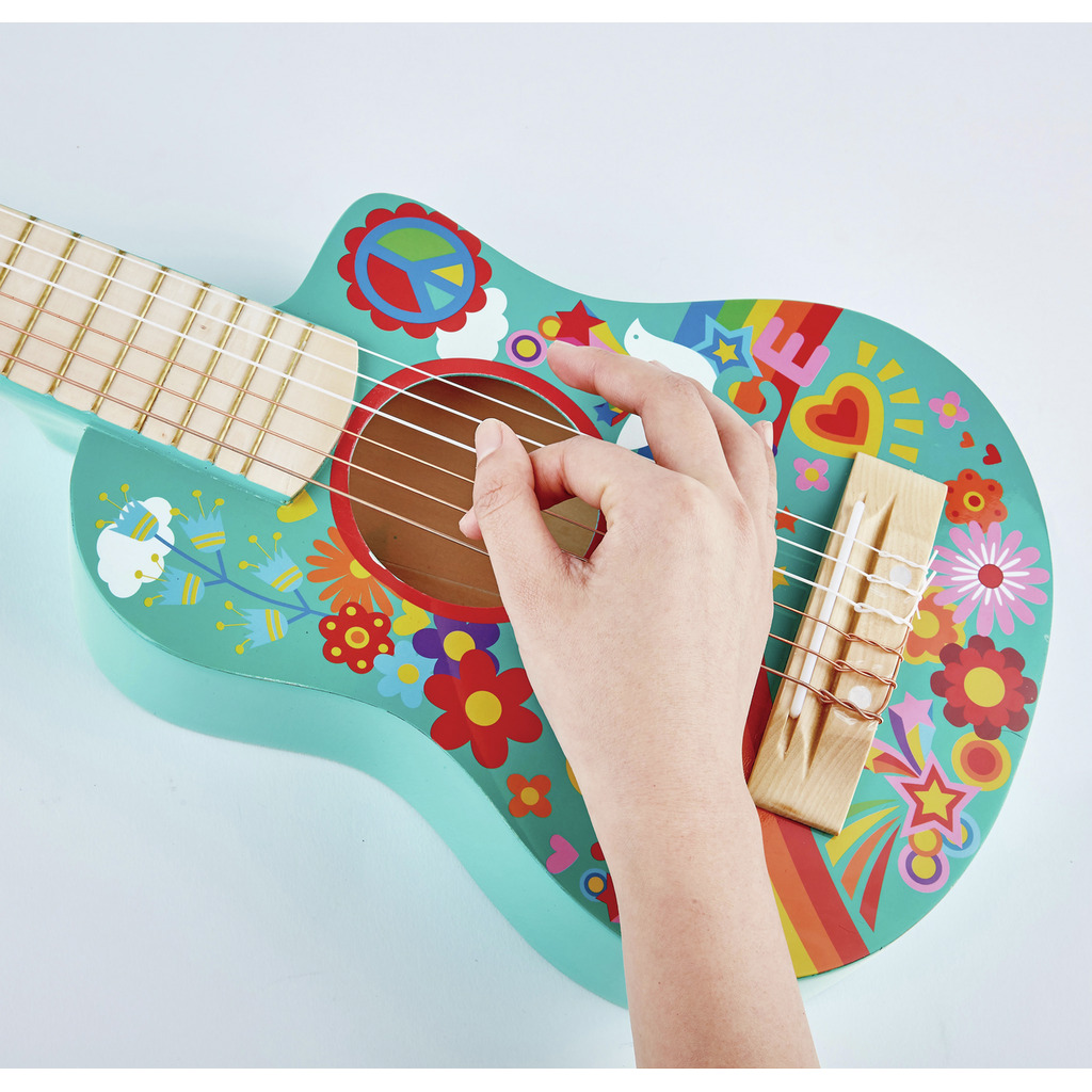 Guitare flower power Guitare flower power