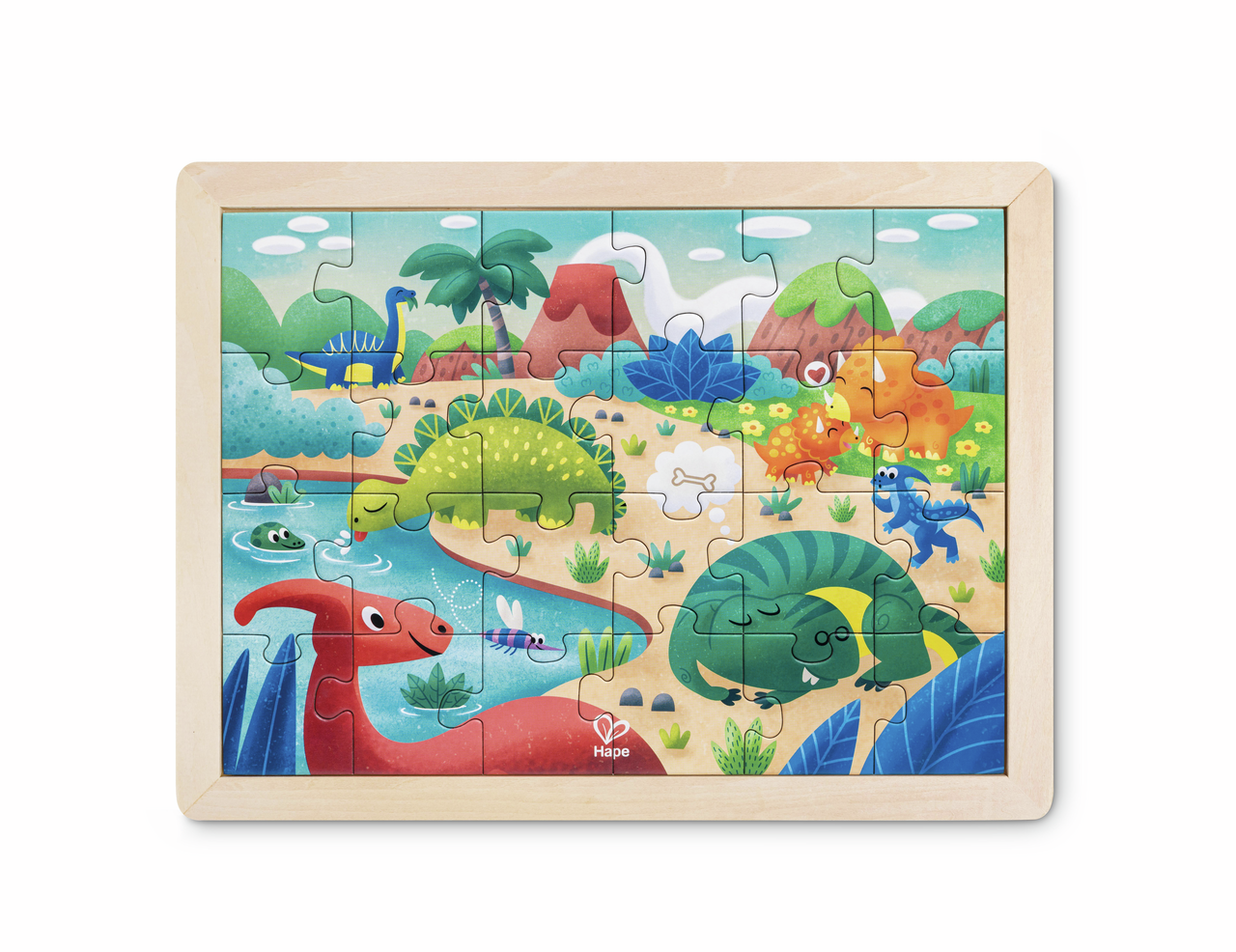 Puzzle dinosaures 2 en 1