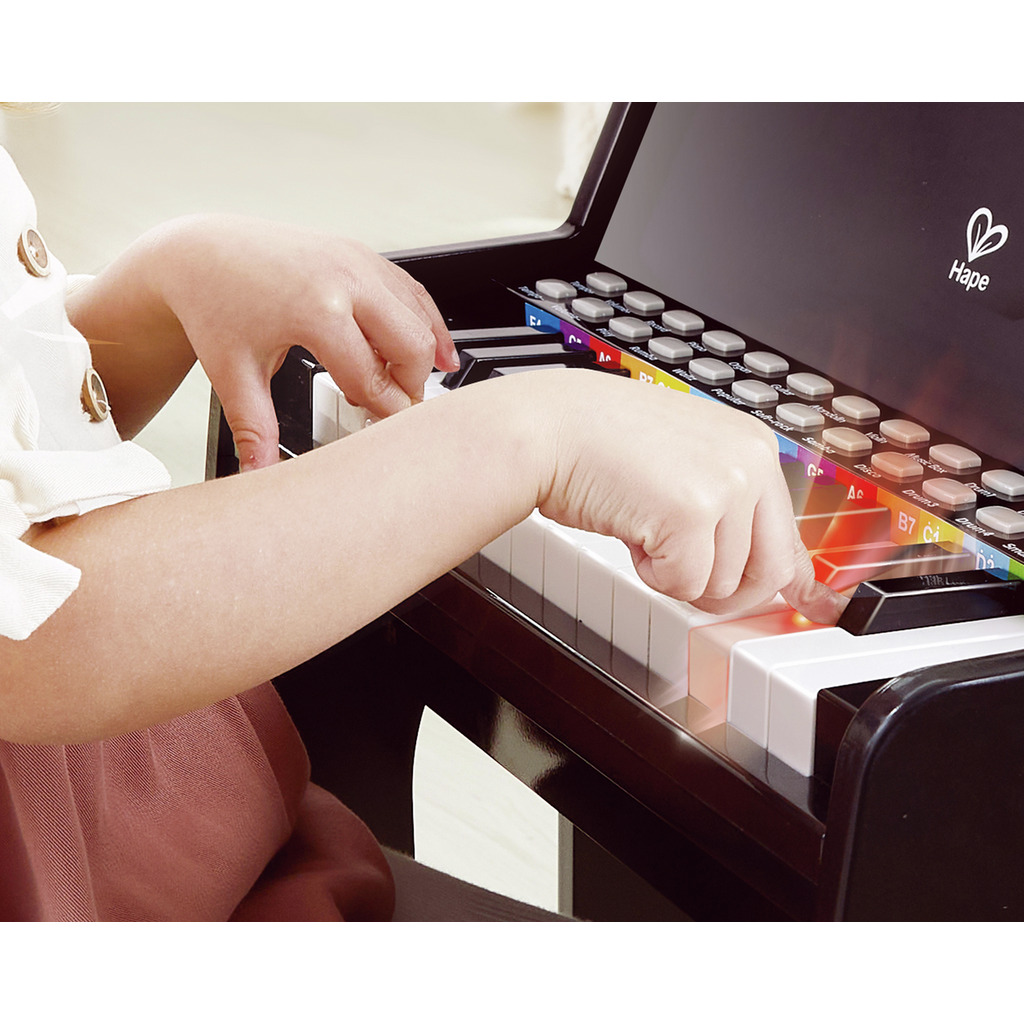 Piano droit avec apprentissage interactif noir Piano droit avec apprentissage interactif noir