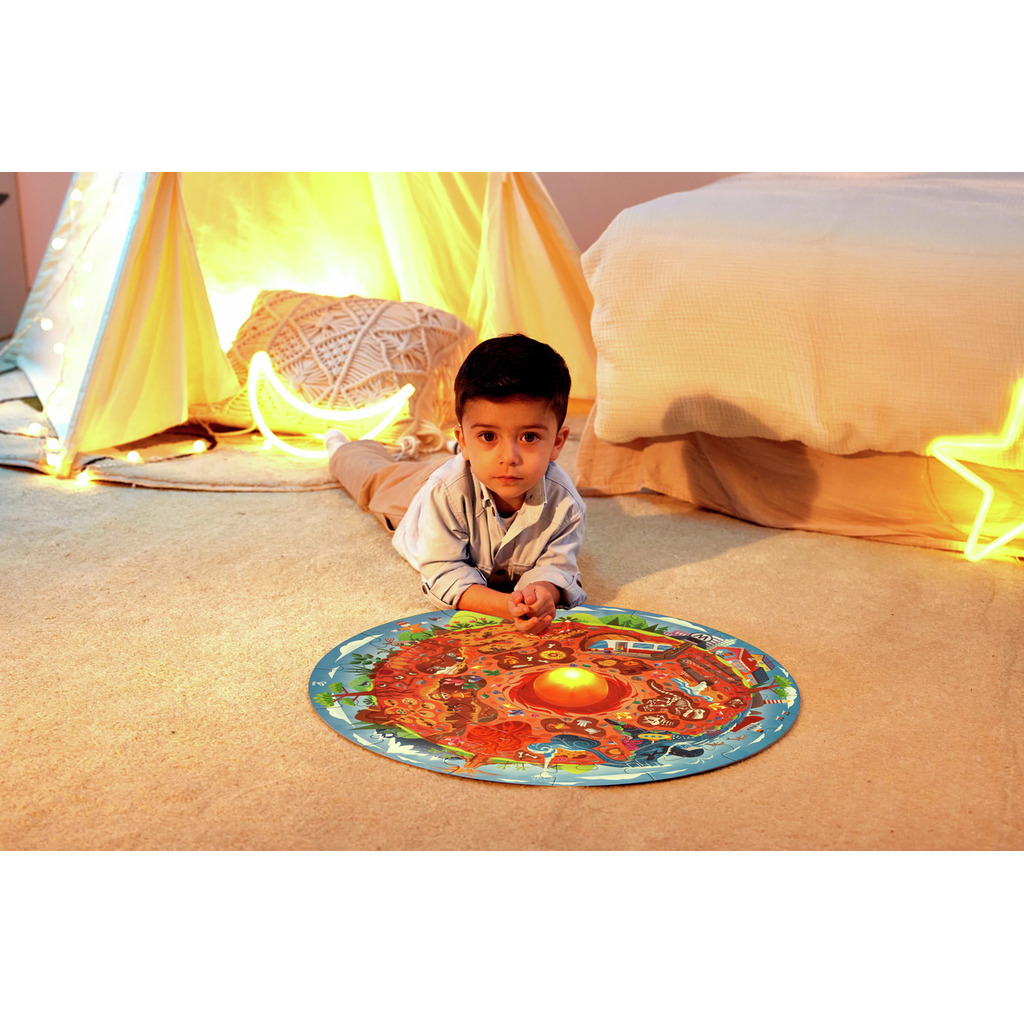 Puzzle circulaire centre de la Terre Puzzle circulaire centre de la Terre