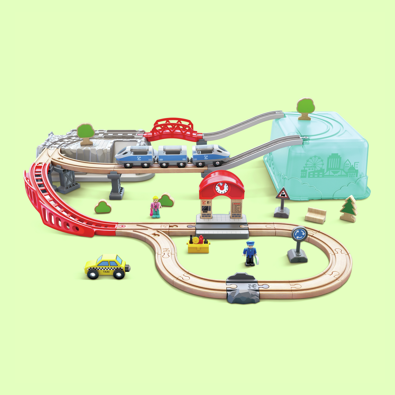 Coffret de train de la ville 2 en 1