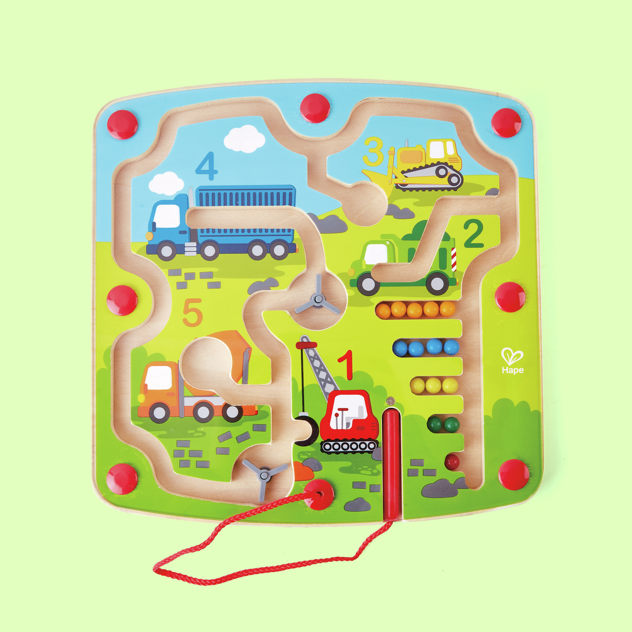 Labyrinthe magnétique véhicules de chantier Labyrinthe magnétique véhicules de chantier