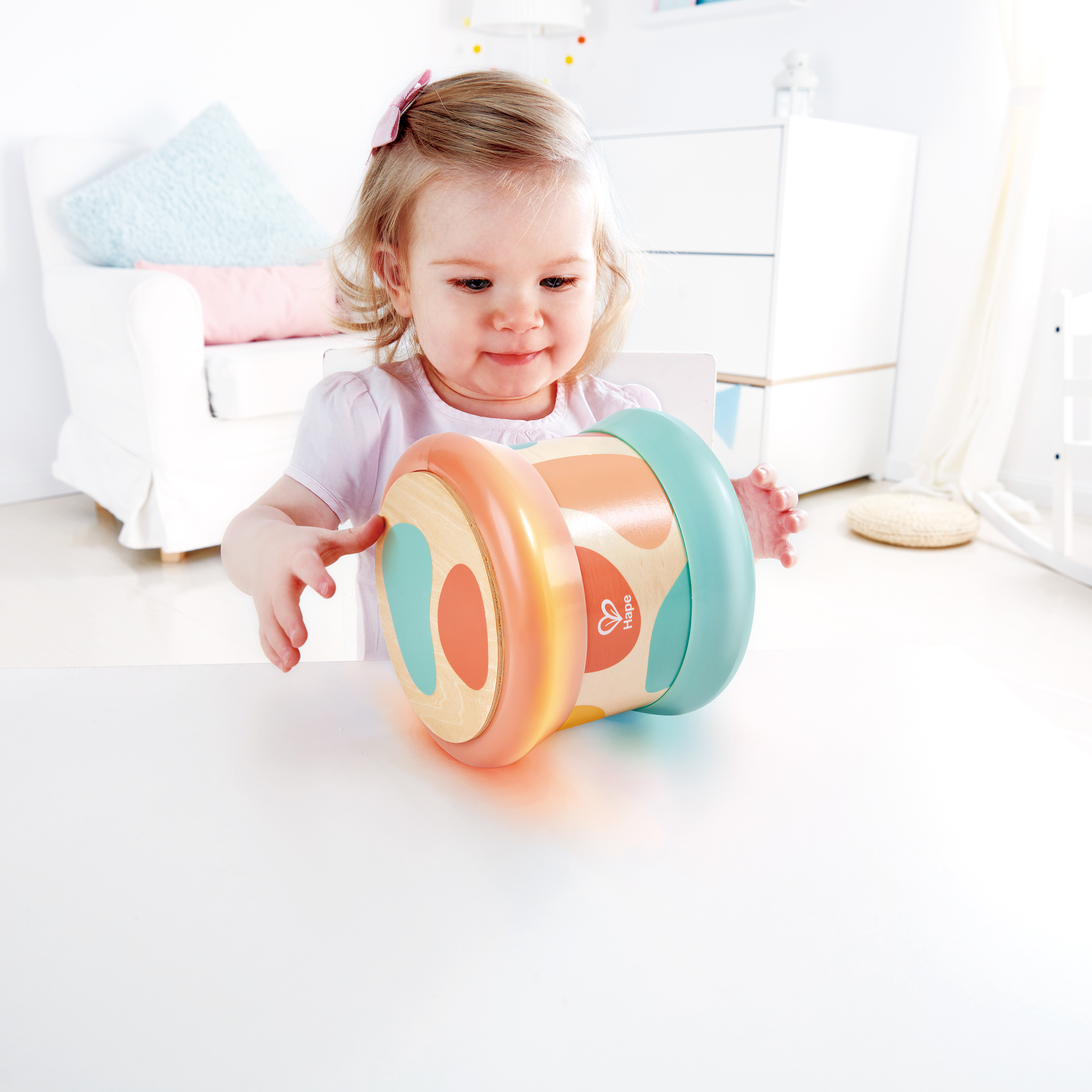 Tambour de bébé turquoise