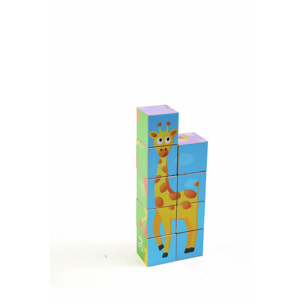 Puzzle cubes animaux de la jungle Puzzle cubes animaux de la jungle