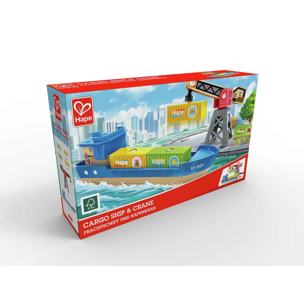 Bateau cargo et grue Bateau cargo et grue