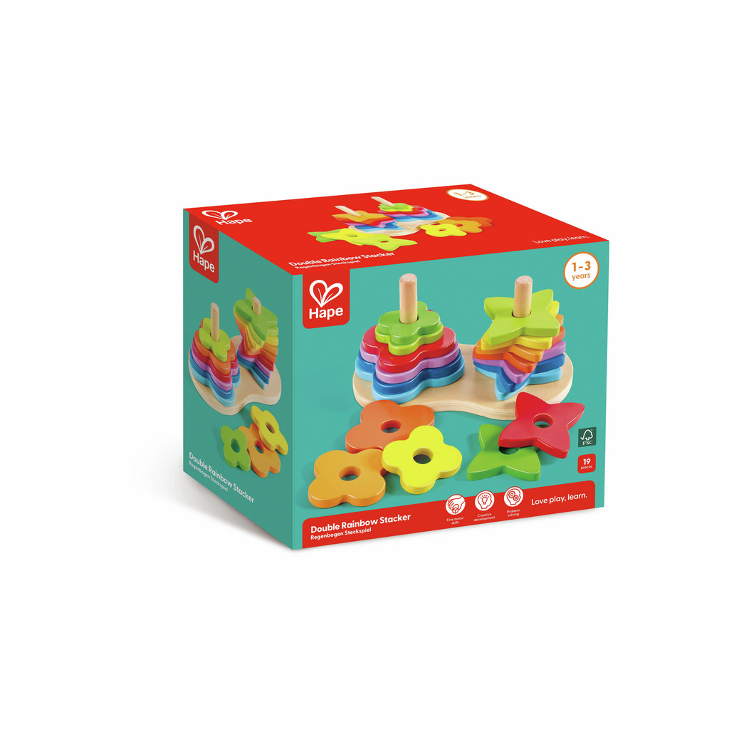 Puzzle arc-en-ciel à empiler Puzzle arc-en-ciel à empiler