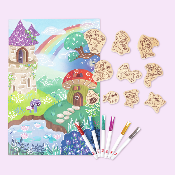 Aimants féeriques à colorier Aimants féeriques à colorier