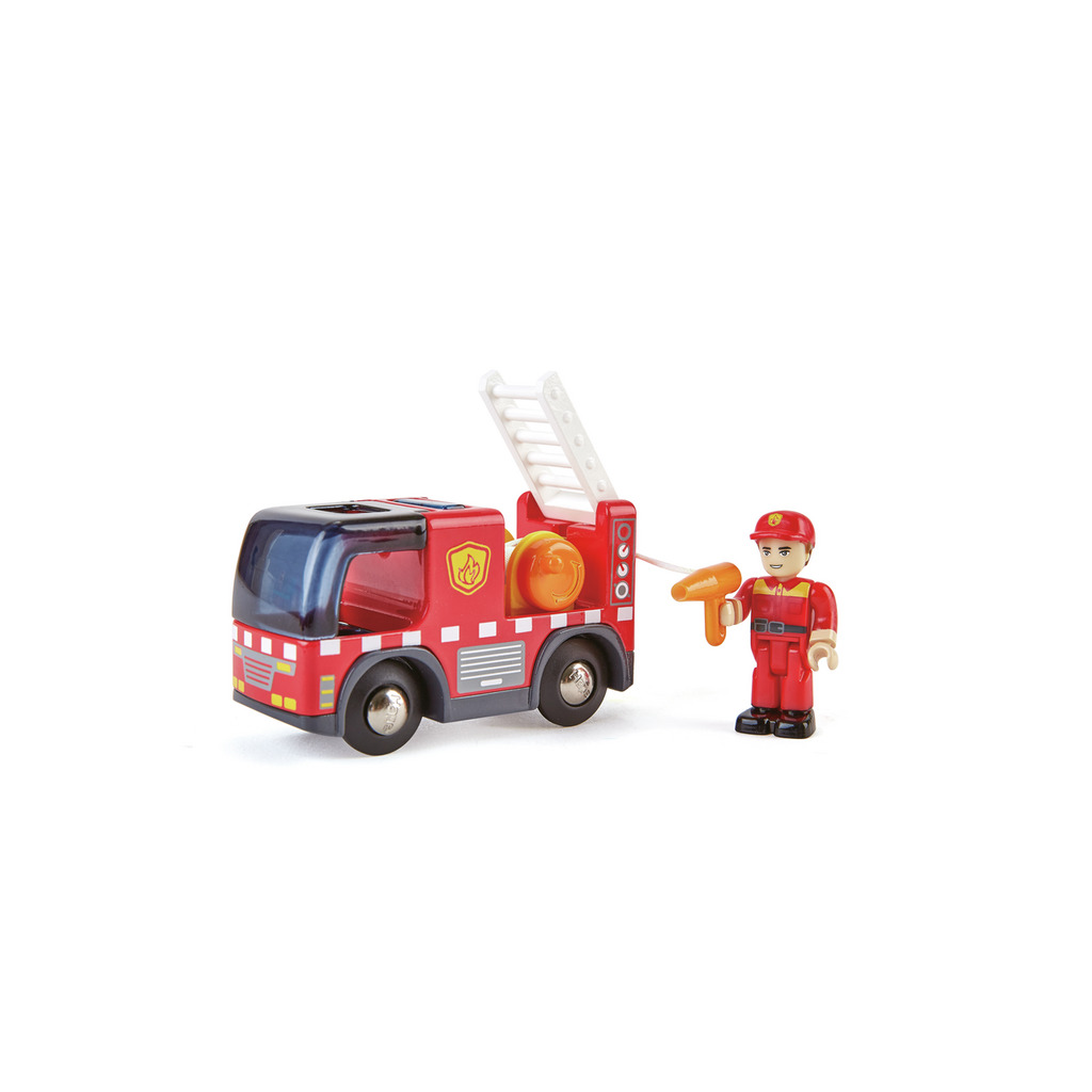 Camion de pompiers avec sirène Camion de pompiers avec sirène