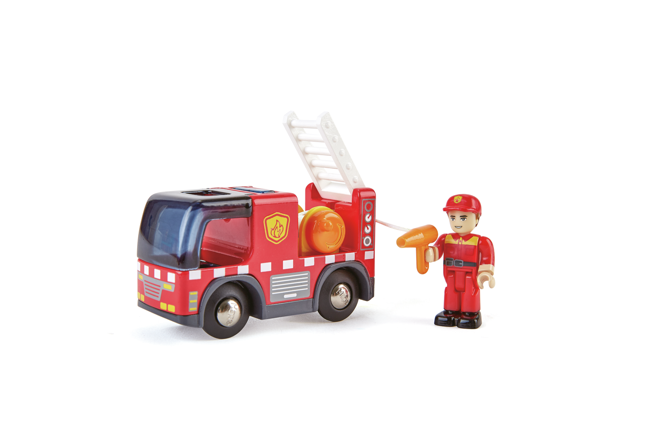 Camion de pompiers avec sirène Camion de pompiers avec sirène