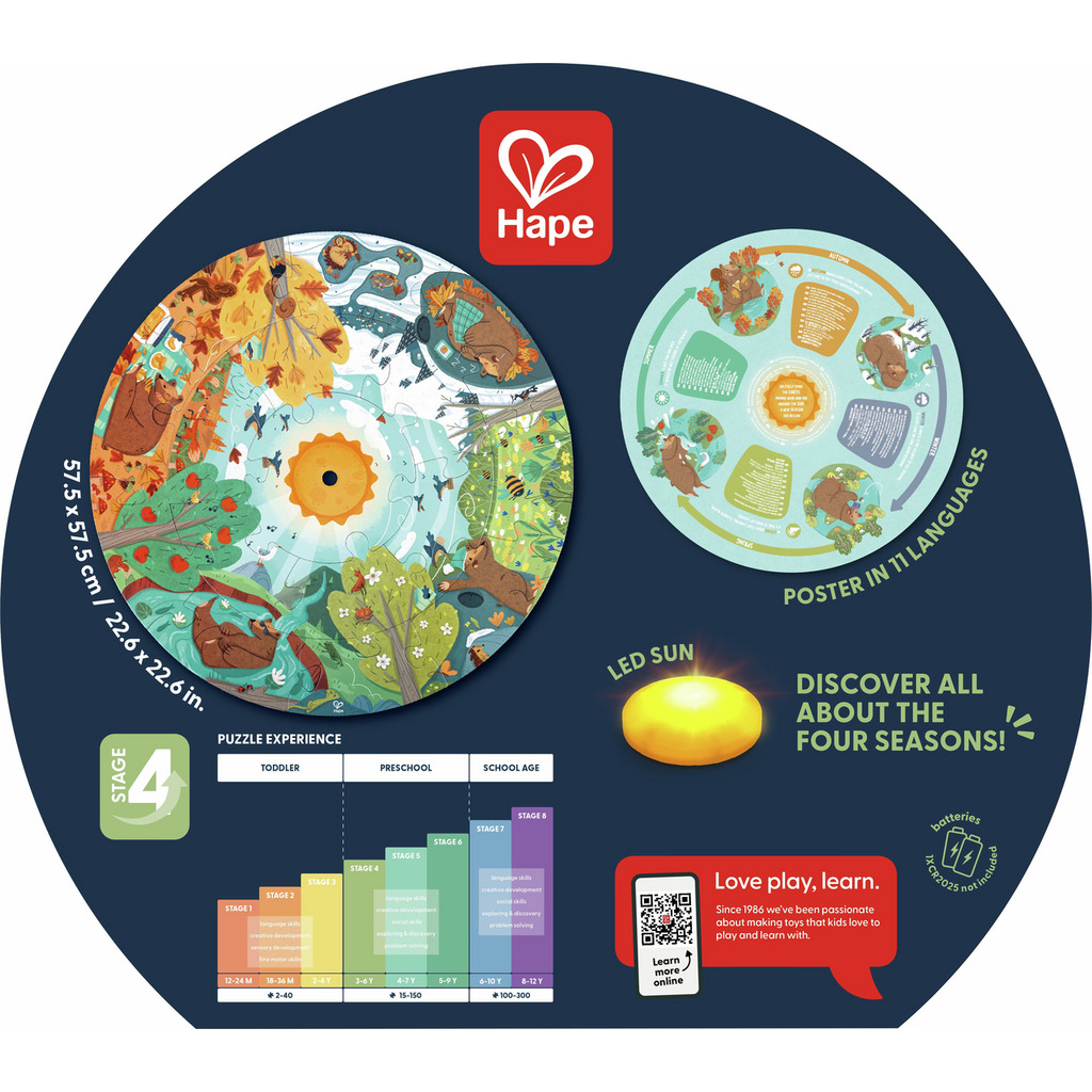 Puzzle circulaire 4 saisons Puzzle circulaire 4 saisons