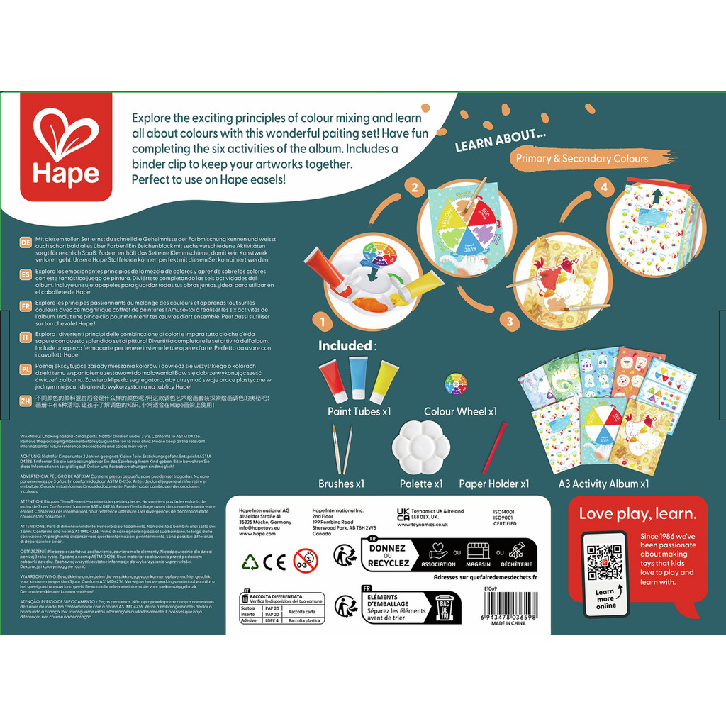 Coffret artistique mélange des couleurs Coffret artistique mélange des couleurs