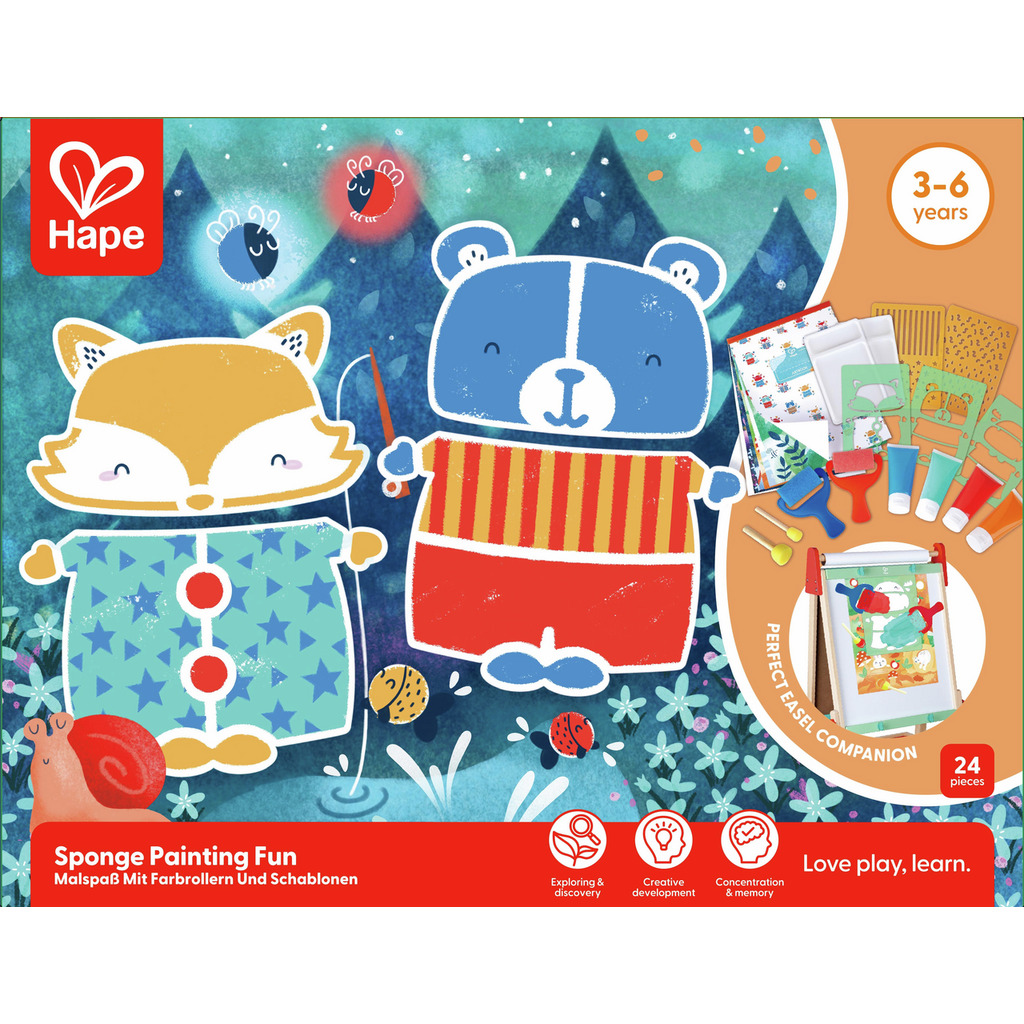 Coffret artistique : peintures à l'éponge Coffret artistique : peintures à l'éponge