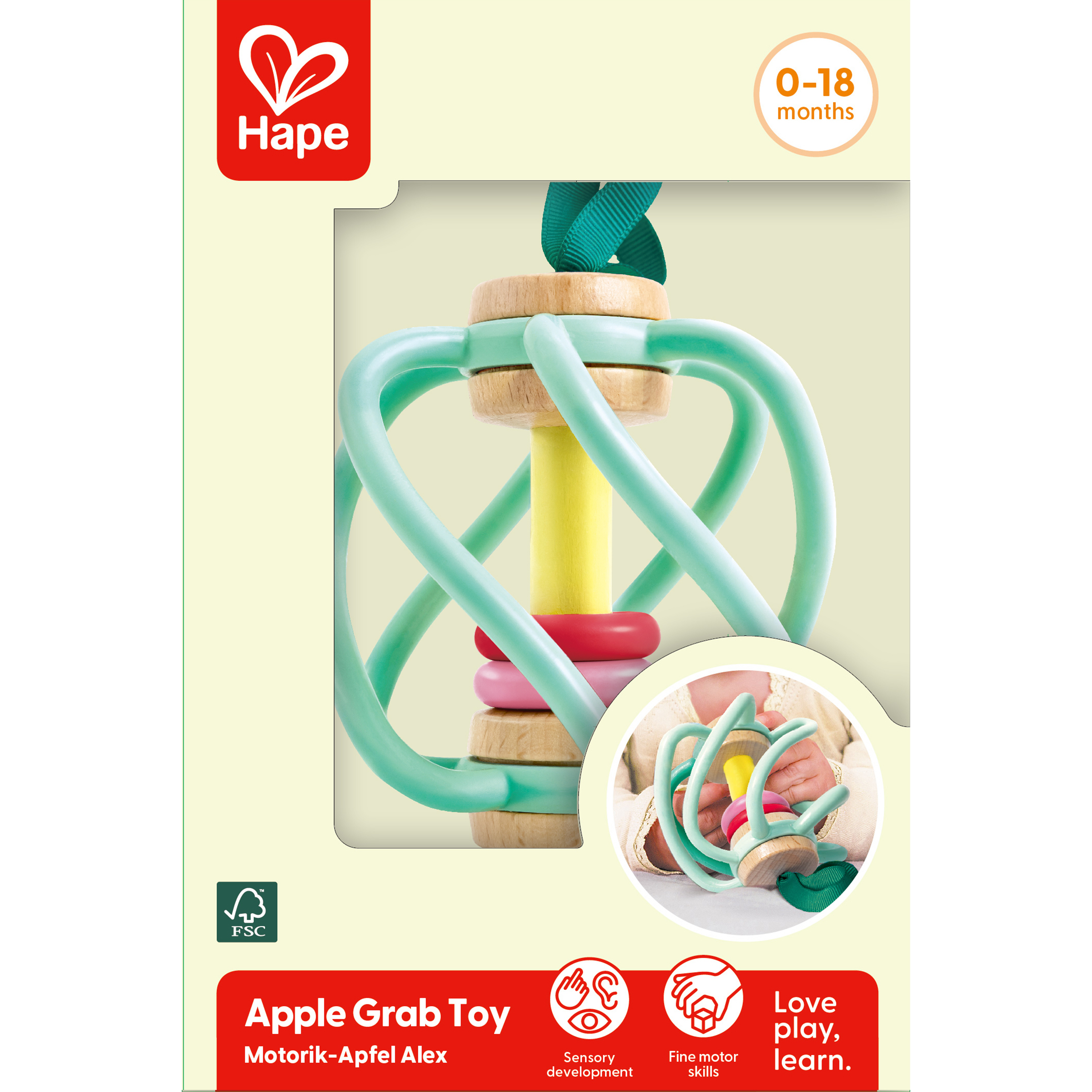 Hochet en forme de pomme