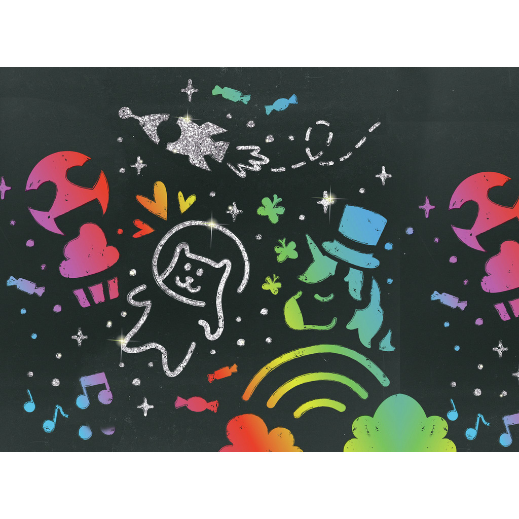 Coffret artistique tableaux à gratter Coffret artistique tableaux à gratter