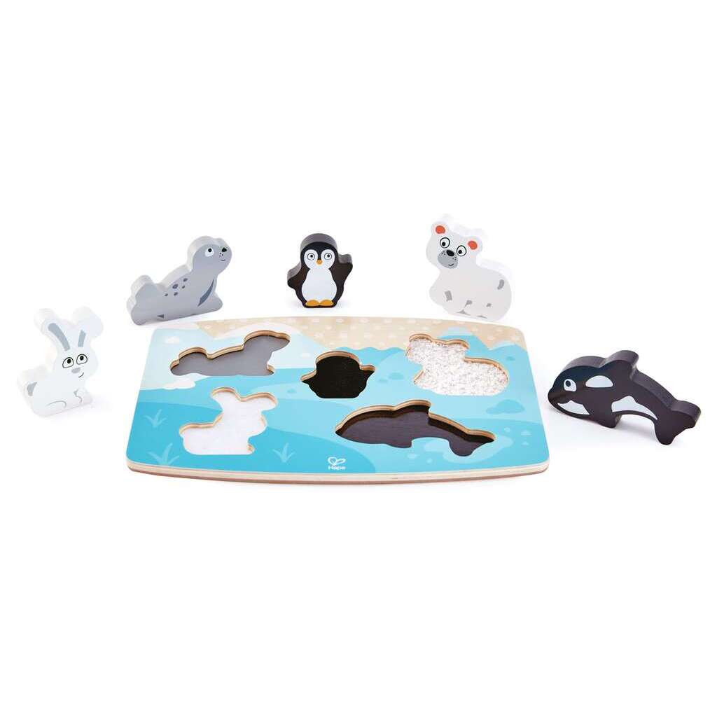 Puzzle tactile animaux polaires Puzzle tactile animaux polaires
