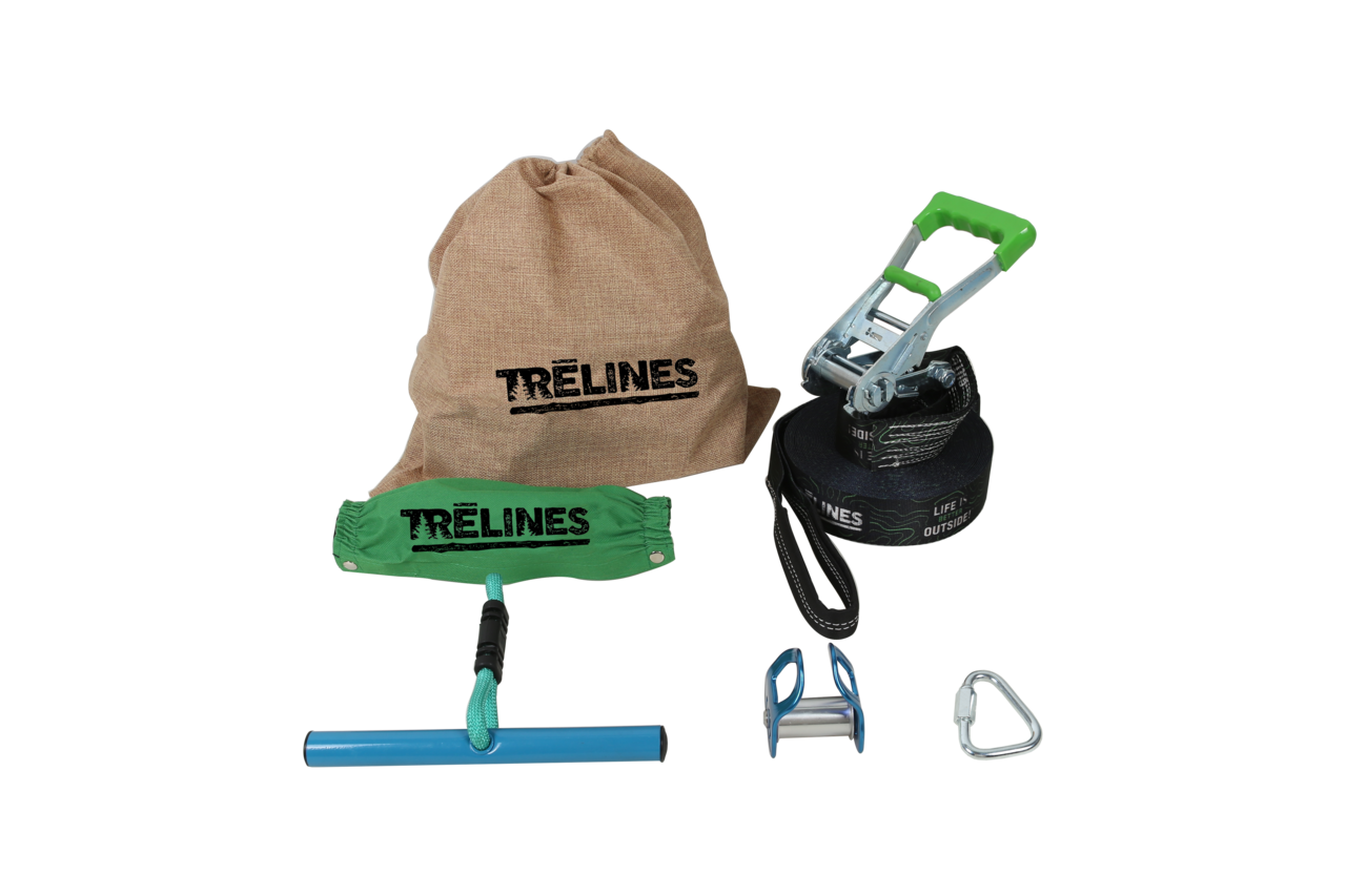 Tyrolienne avec frein (montage rapide) Tyrolienne avec frein (montage rapide)