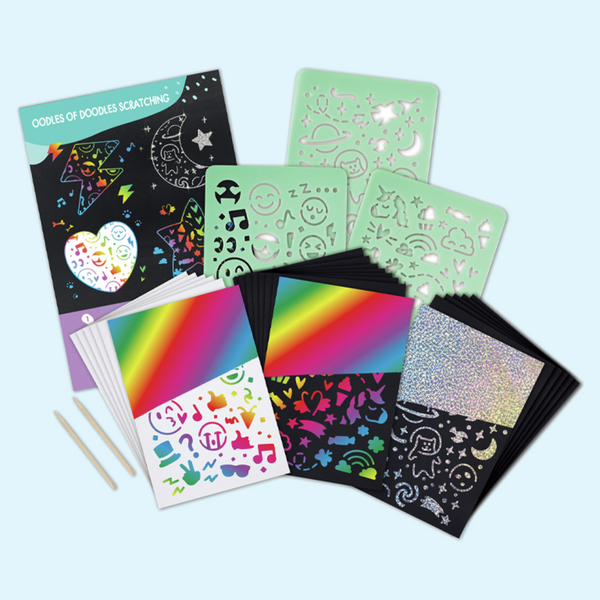 Coffret artistique tableaux à gratter Coffret artistique tableaux à gratter