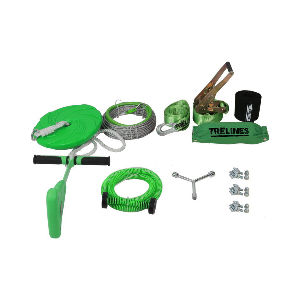 Kit tyrolienne avec balançoire disque