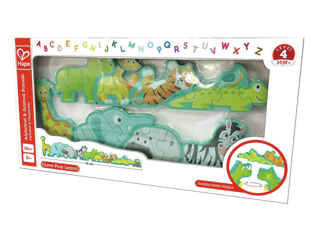 Puzzle alphabet et animaux de la jungle