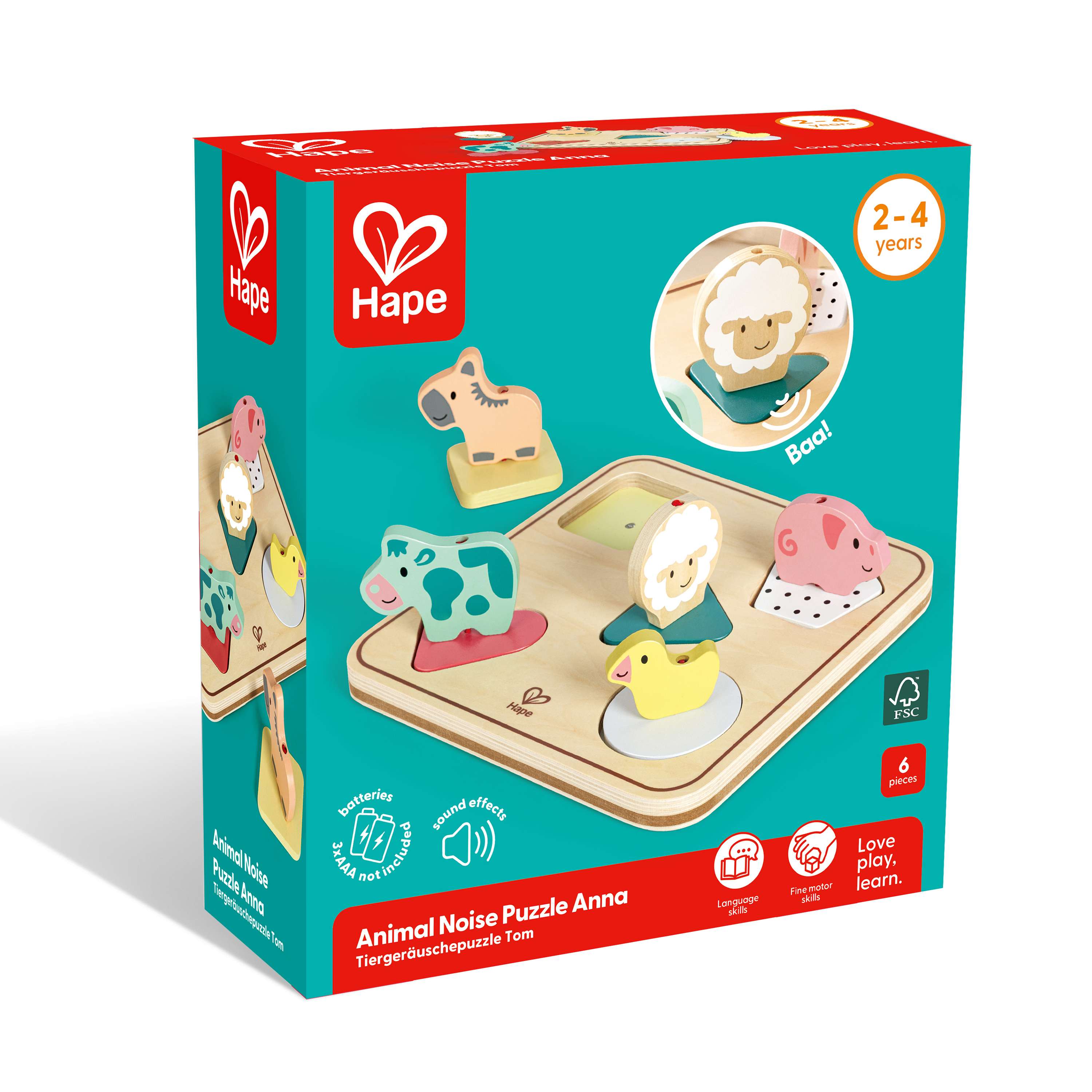 Puzzle sonore animaux de la ferme