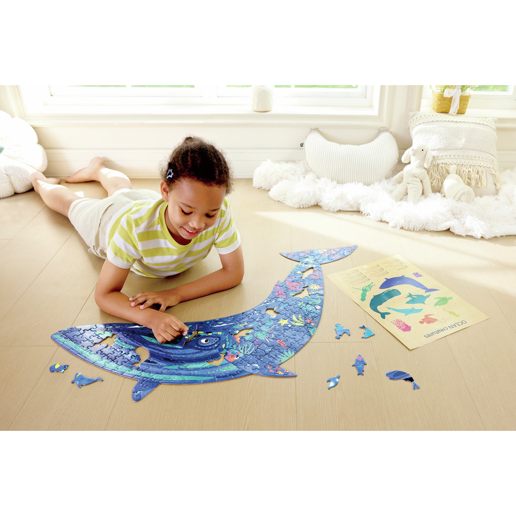 Puzzle géant baleine (200 pcs)