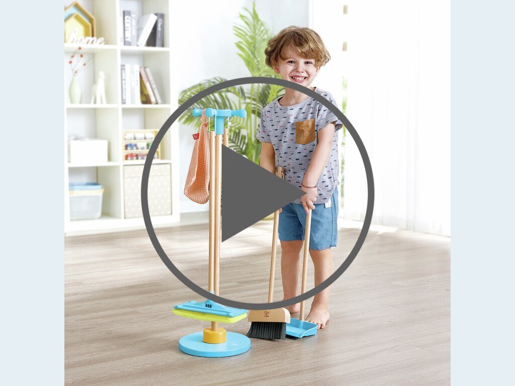 Support pour balais et set de nettoyage Support pour balais et set de nettoyage