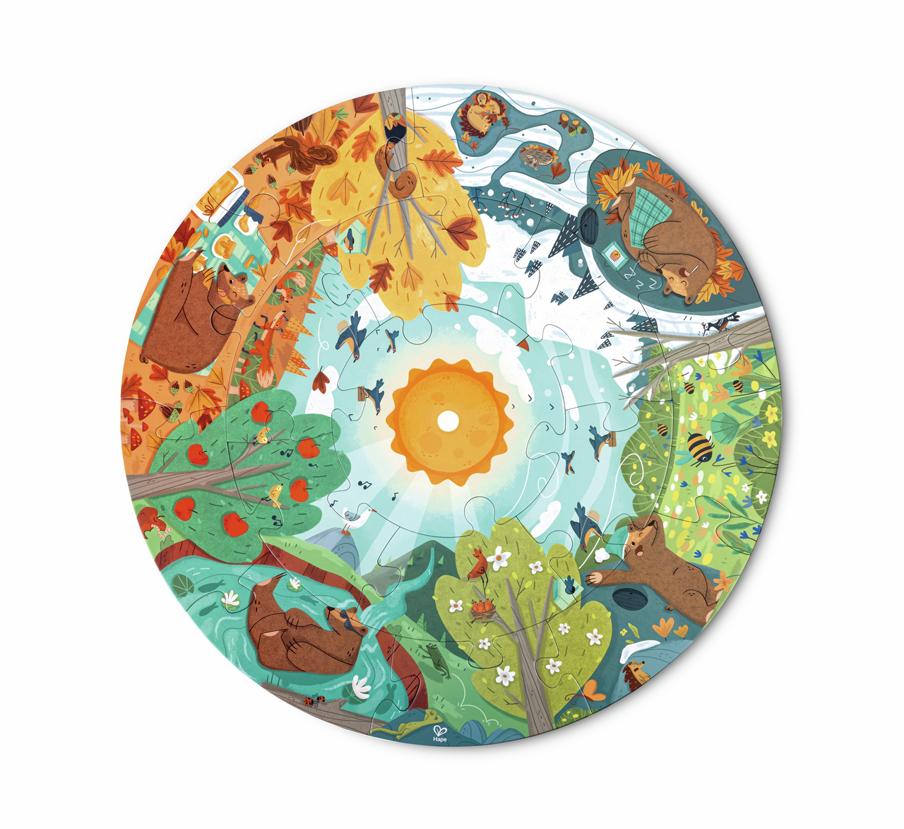 Puzzle circulaire 4 saisons