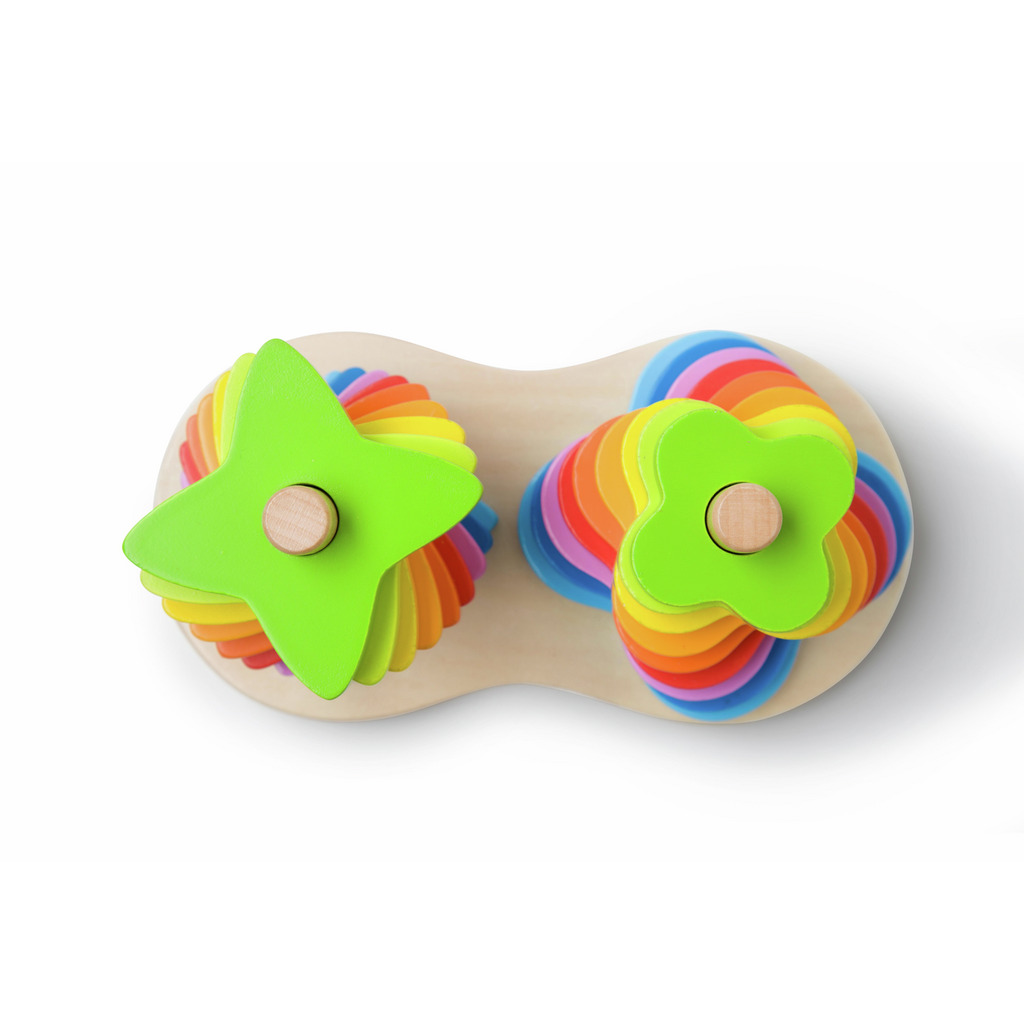 Puzzle arc-en-ciel à empiler Puzzle arc-en-ciel à empiler