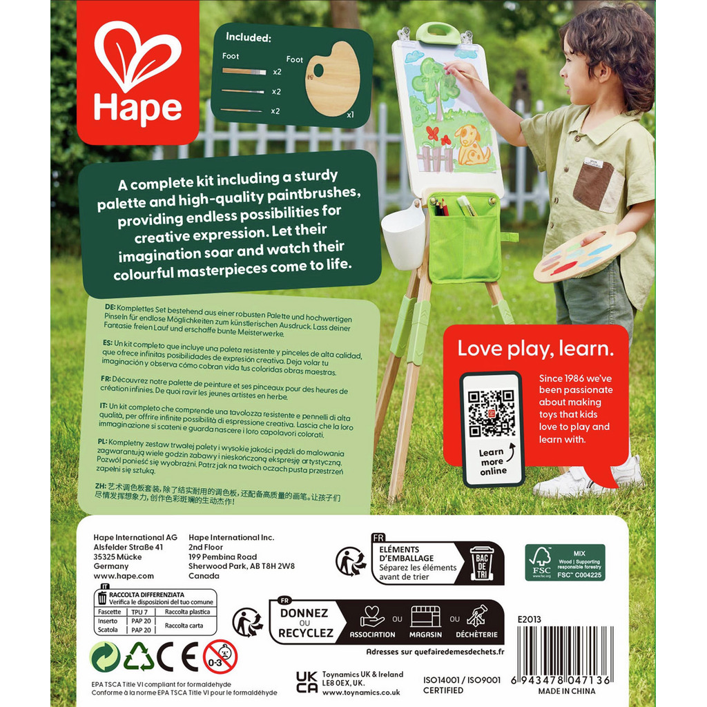 Palette de peinture et ses pinceaux Palette de peinture et ses pinceaux