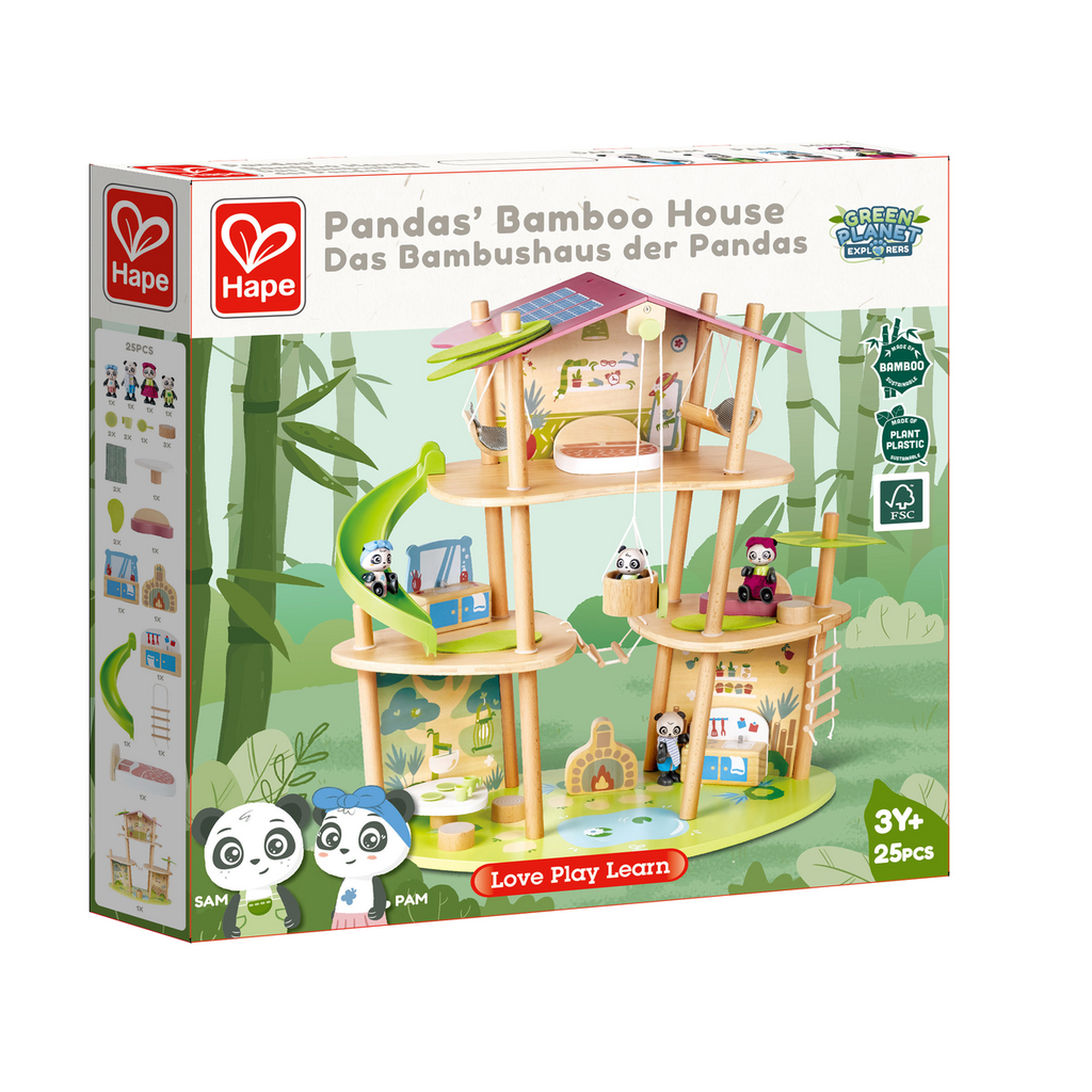 Maison en bambou des pandas