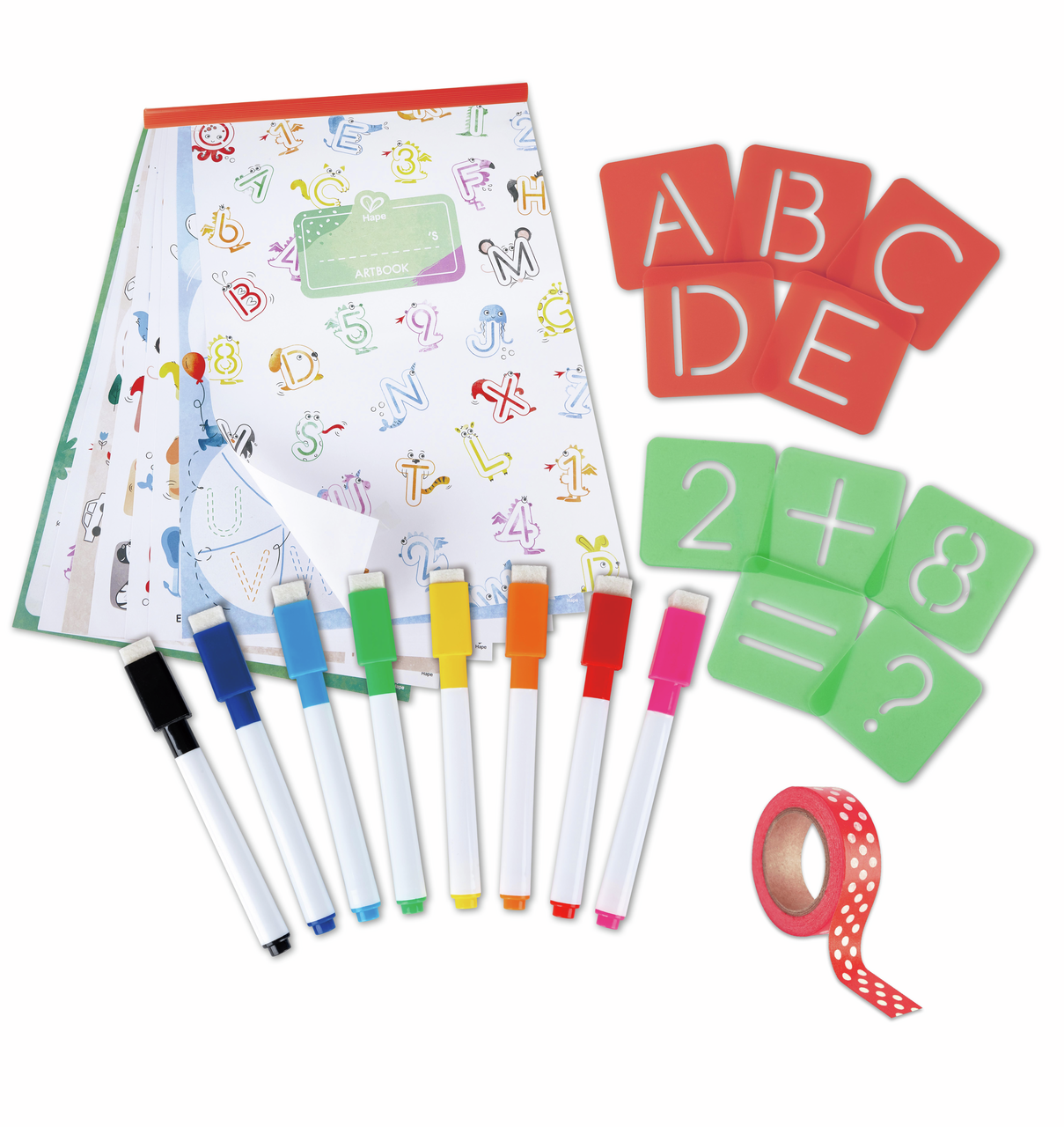 Coffret artistique : alphabet et chiffres à tracer Coffret artistique : alphabet et chiffres à tracer