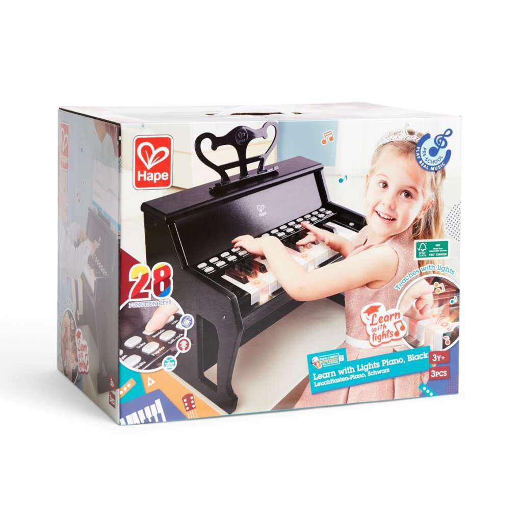Piano avec apprentissage interactif noir Piano avec apprentissage interactif noir