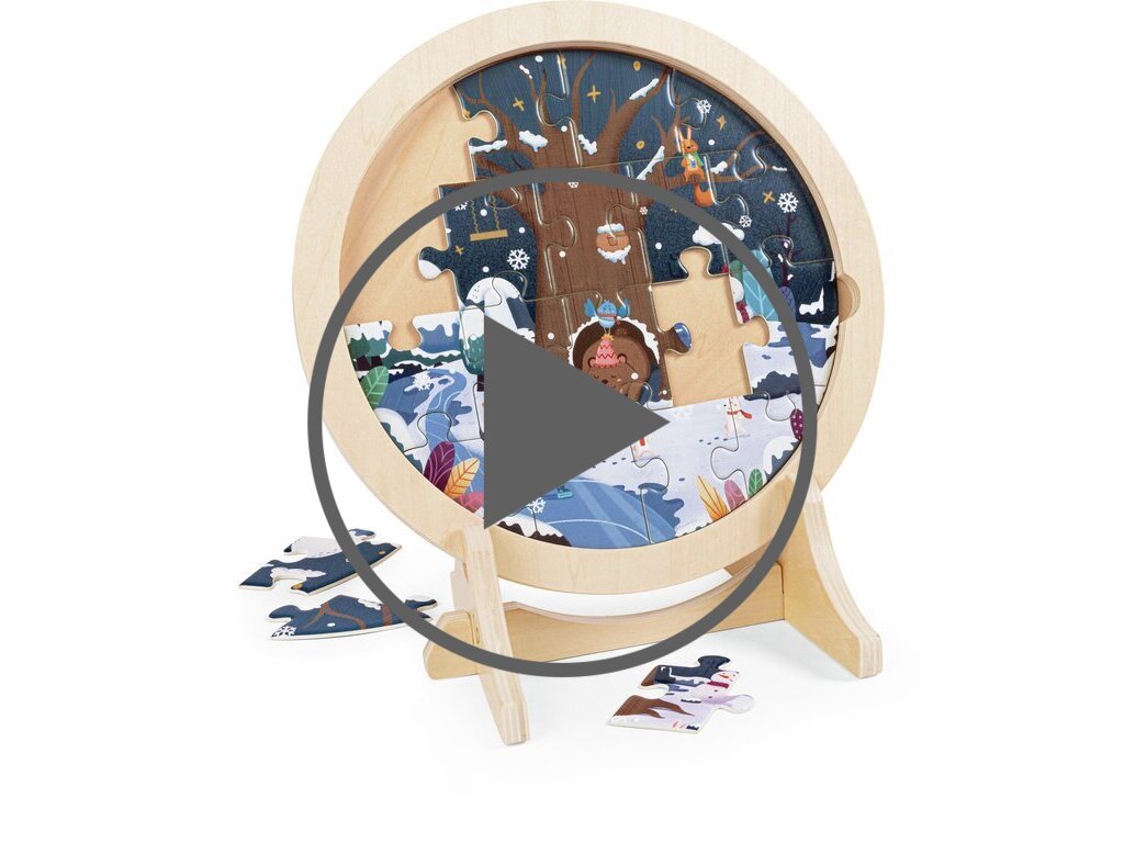 Puzzle en bois avec chevalet - 4 saisons Puzzle en bois avec chevalet - 4 saisons