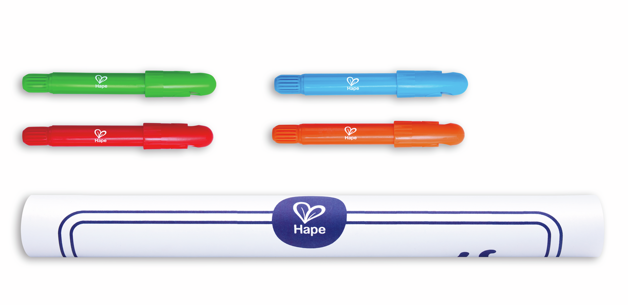 Rouleau à dessin et feutres - château fort Rouleau à dessin et feutres - château fort