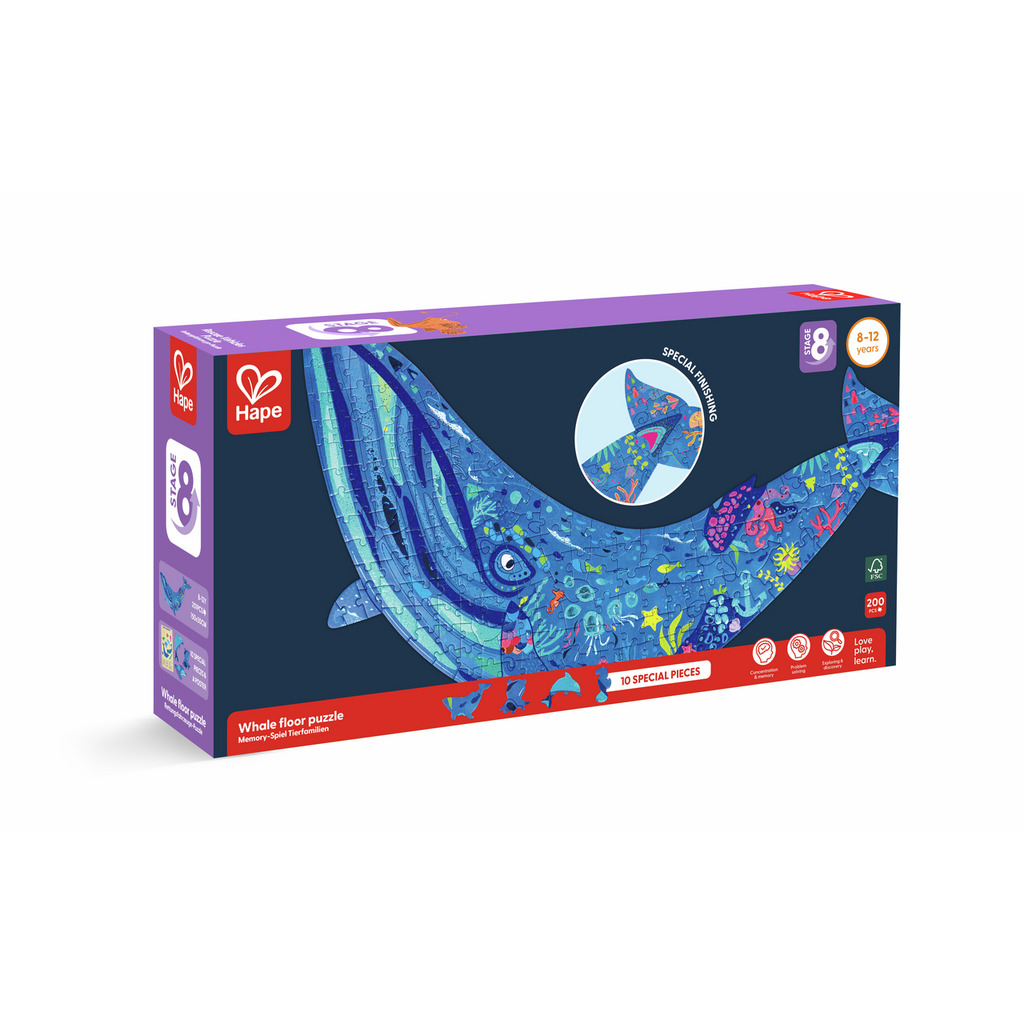 Puzzle géant baleine (200 pcs)