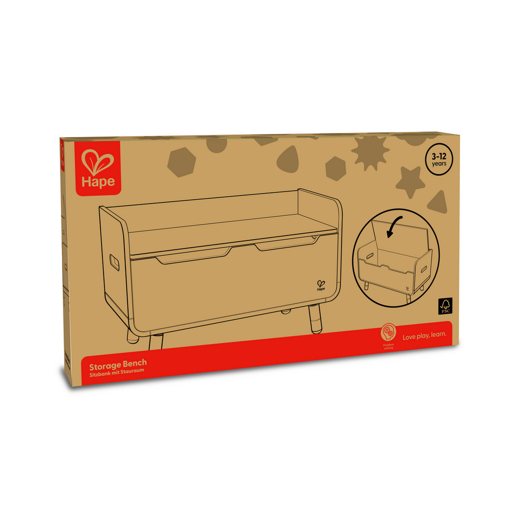 Banc - coffre à jouets 2 en 1