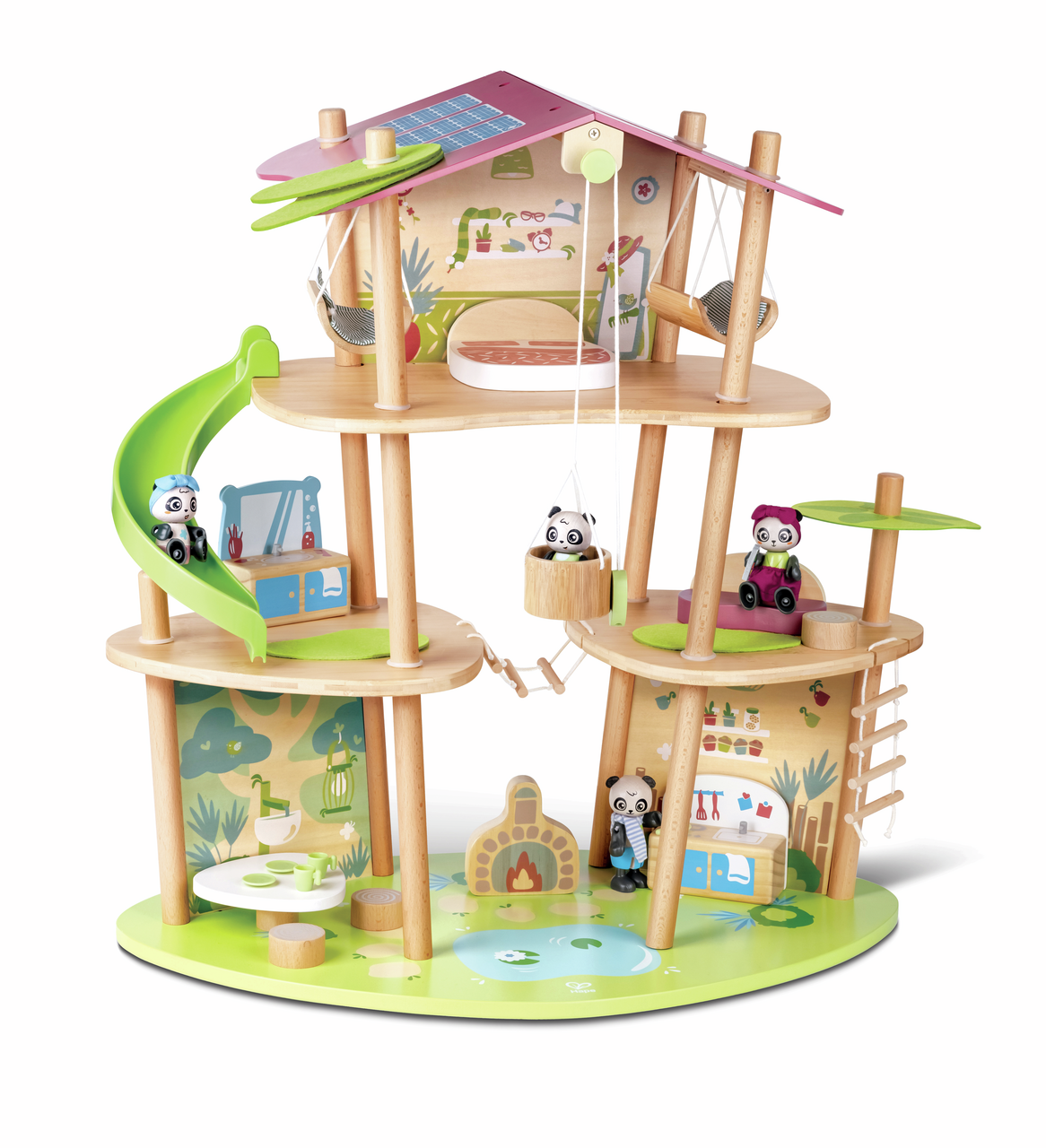 Maison en bambou des pandas Maison en bambou des pandas