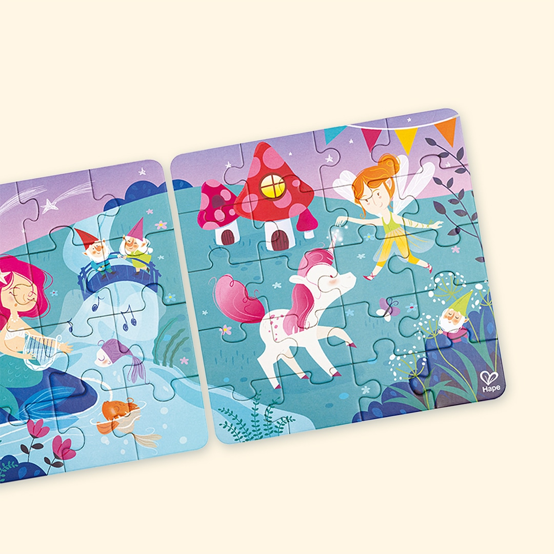 Puzzle pays des fées storytelling 4 en 1