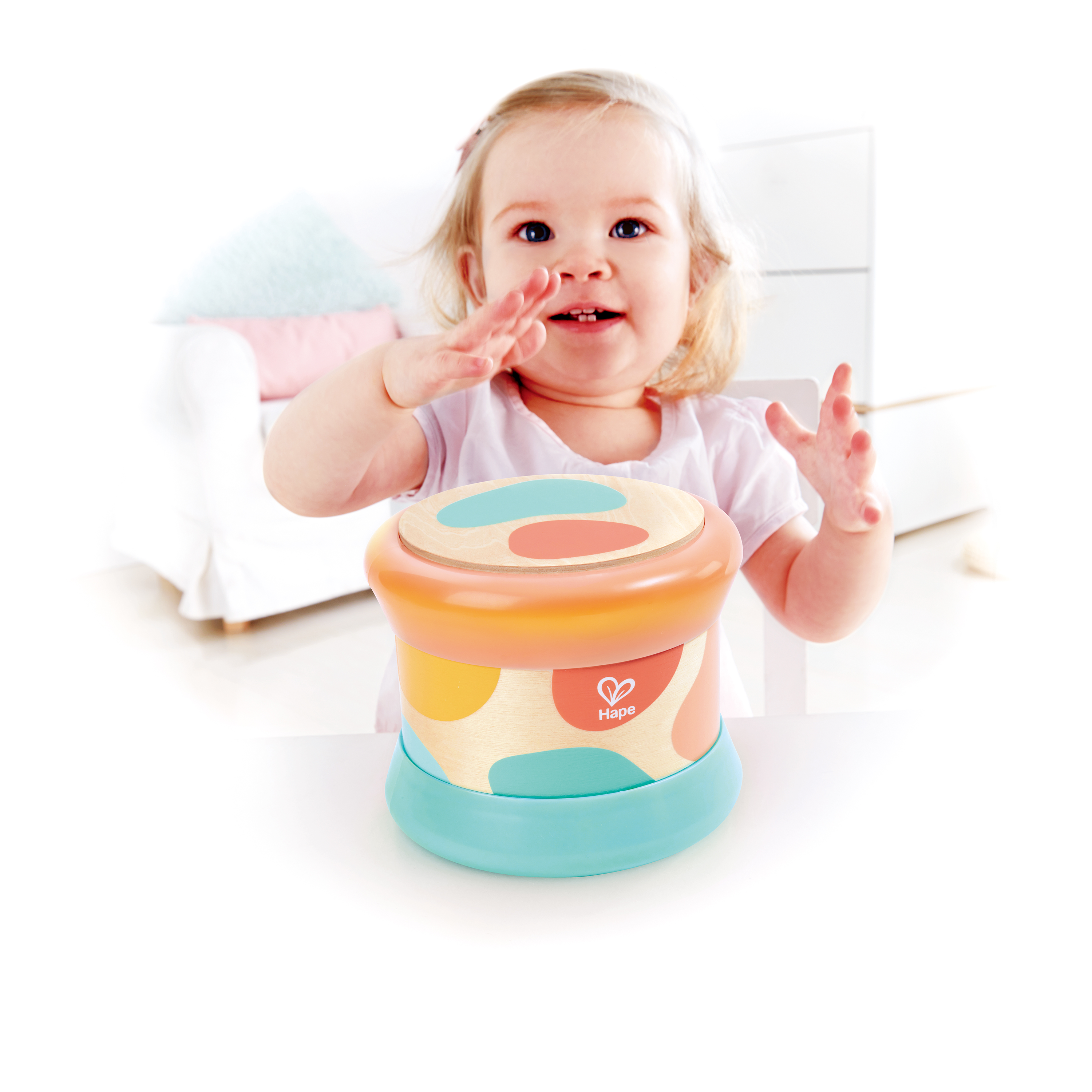 Tambour de bébé turquoise