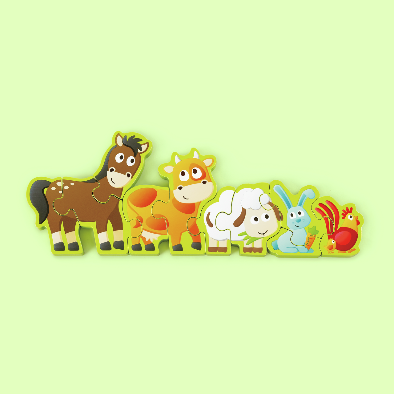 Puzzle chiffres et animaux de la ferme Puzzle chiffres et animaux de la ferme