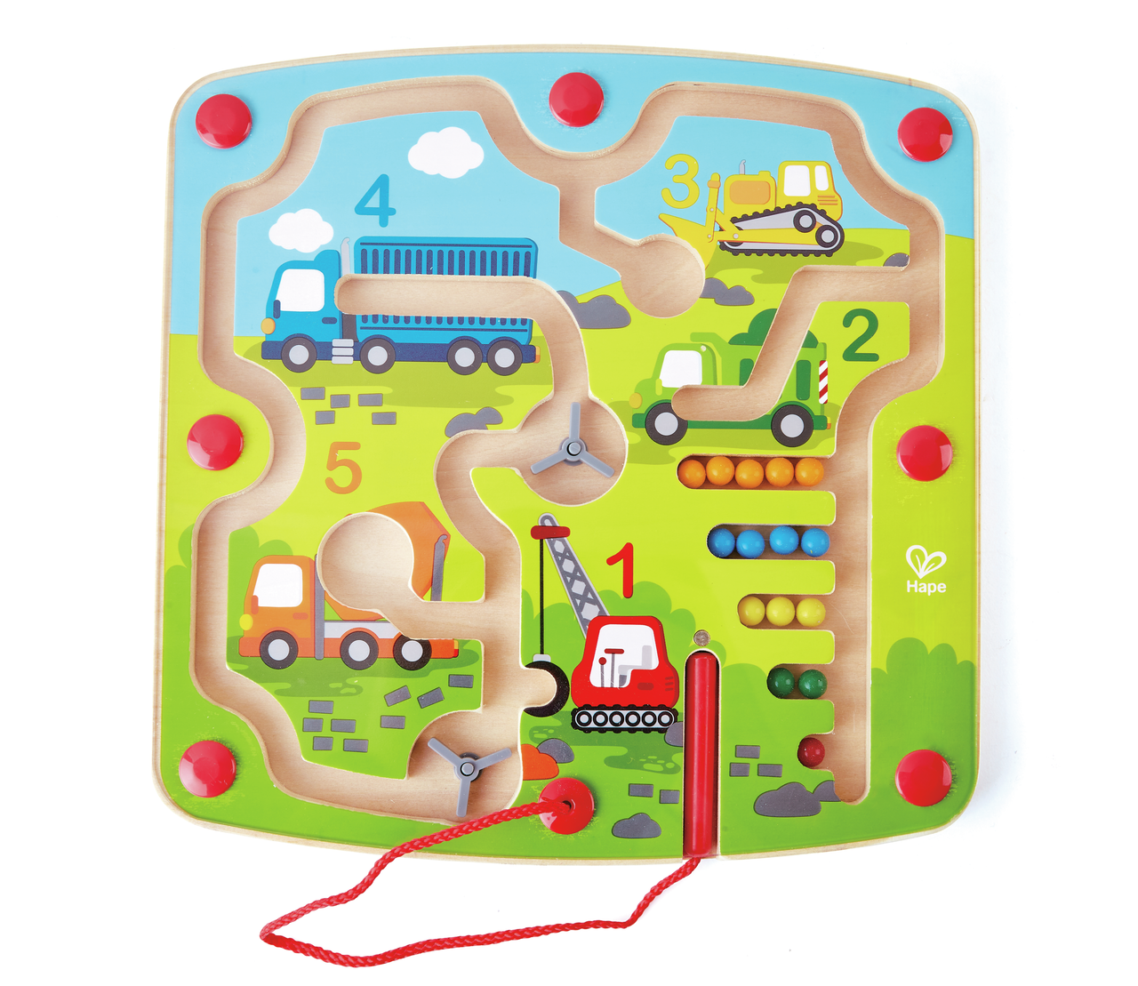 Labyrinthe magnétique véhicules de chantier Labyrinthe magnétique véhicules de chantier