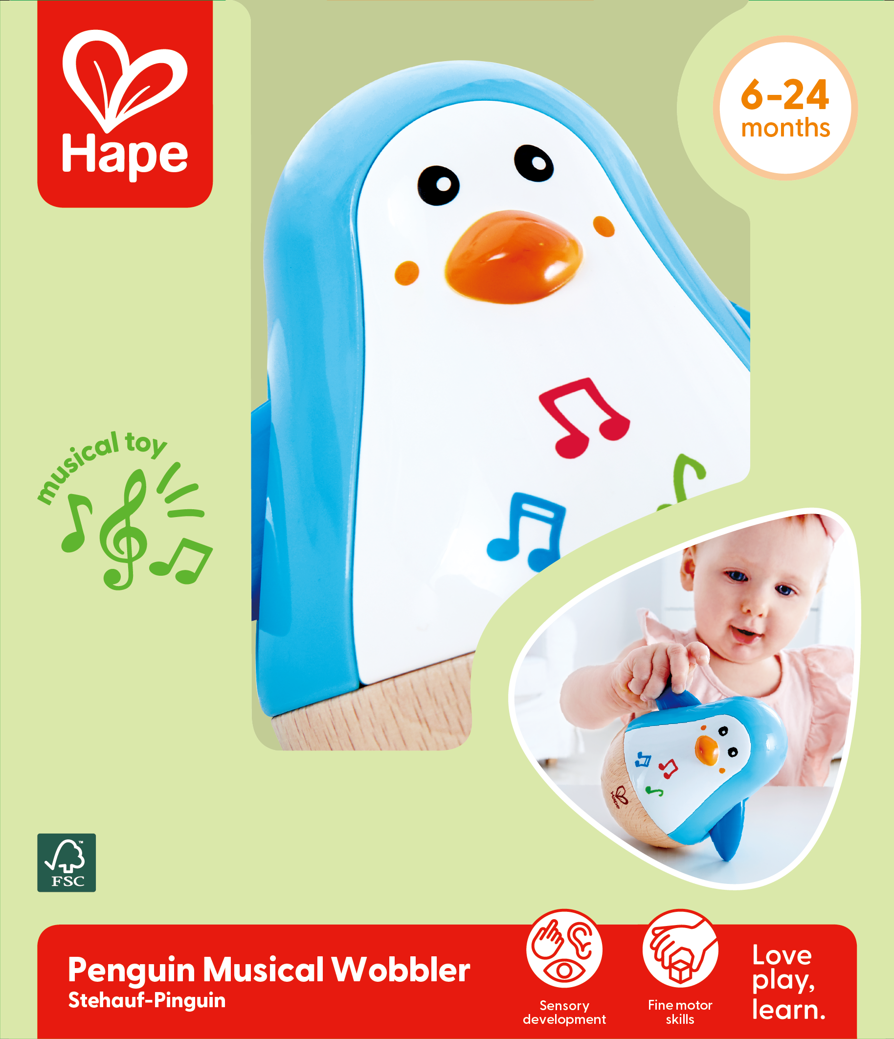 Pingouin culbuto musical