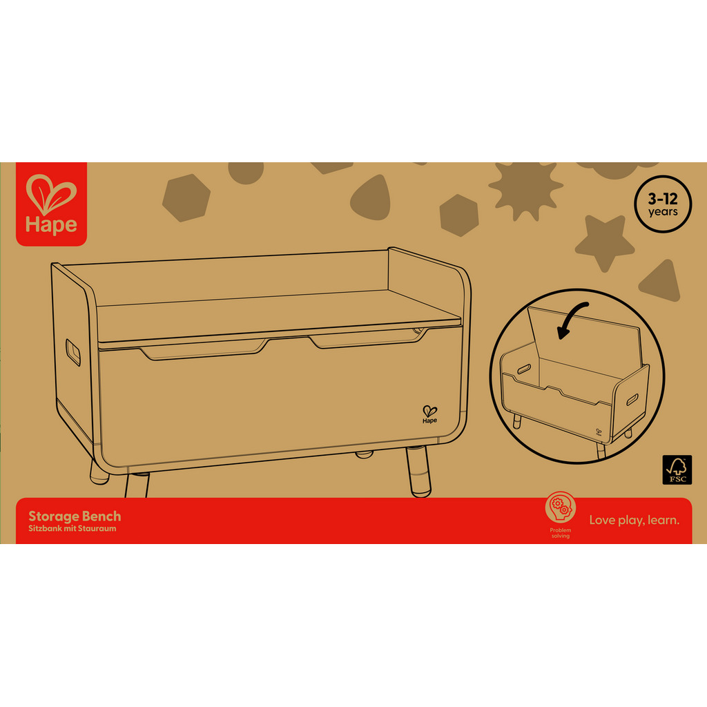 Banc - coffre à jouets 2 en 1 Banc - coffre à jouets 2 en 1