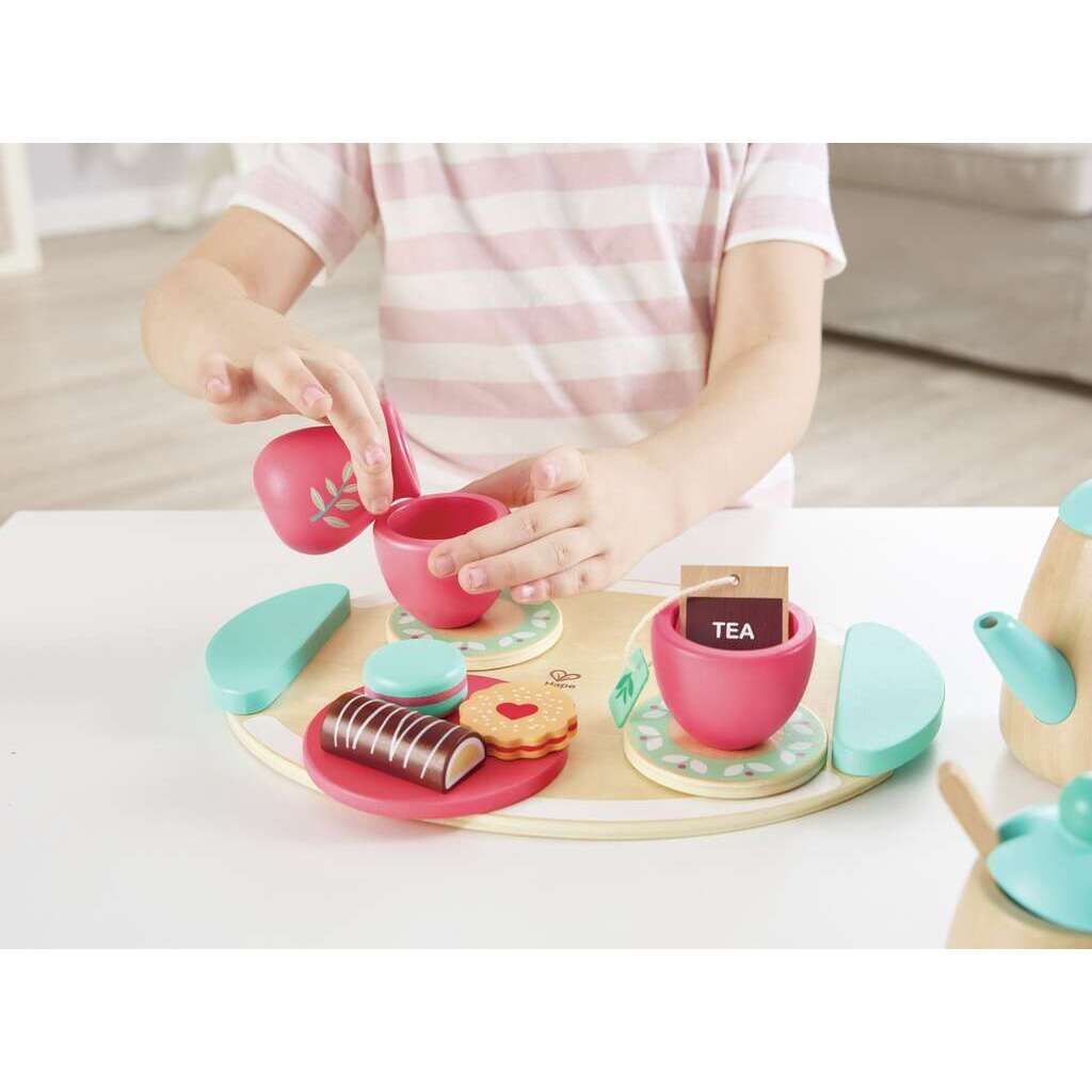 Service à thé en bois Service à thé en bois