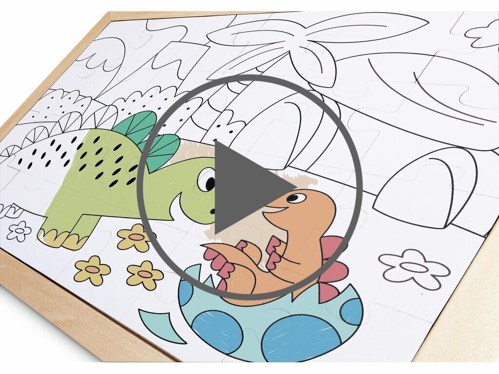 Puzzle dinosaures 2 en 1 Puzzle dinosaures 2 en 1