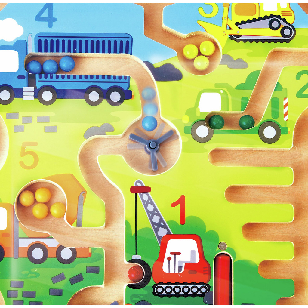 Labyrinthe magnétique véhicules de chantier Labyrinthe magnétique véhicules de chantier