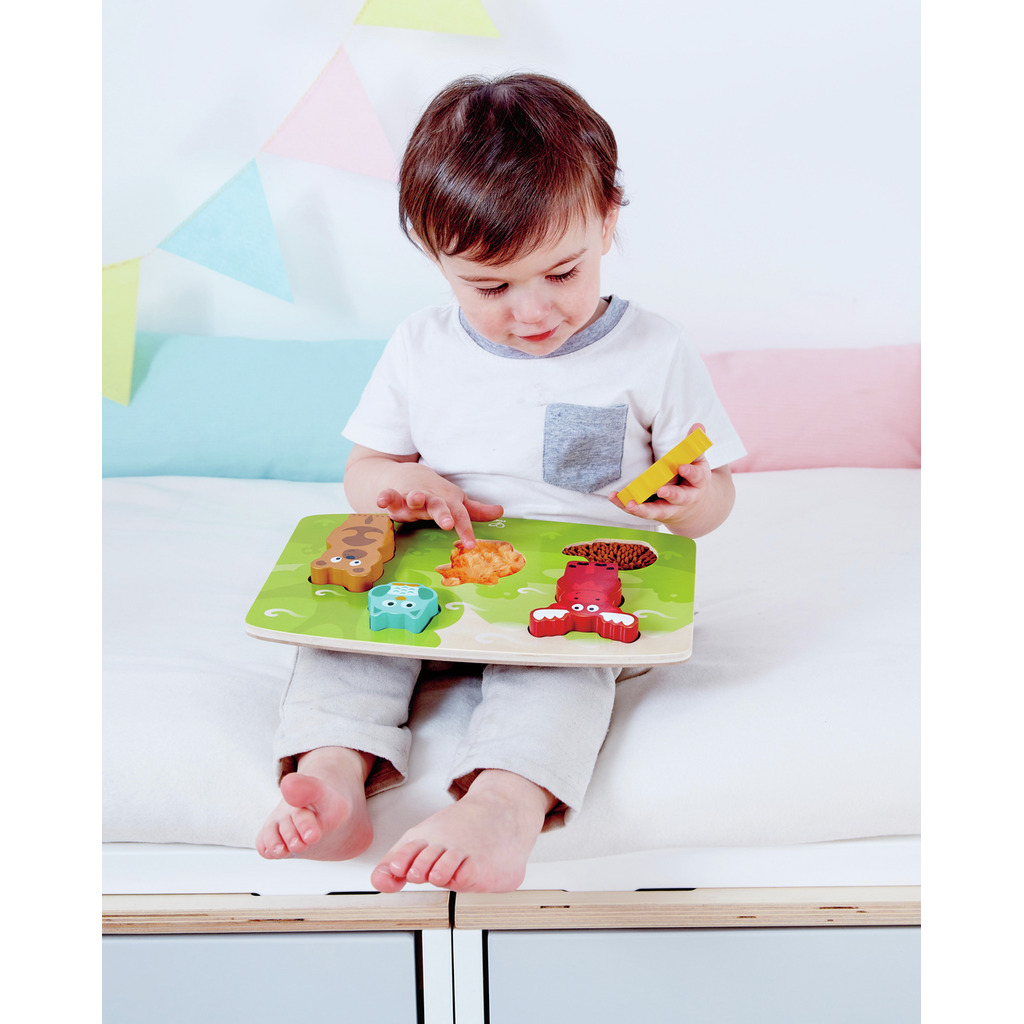 Puzzle tactile animaux de la forêt Puzzle tactile animaux de la forêt