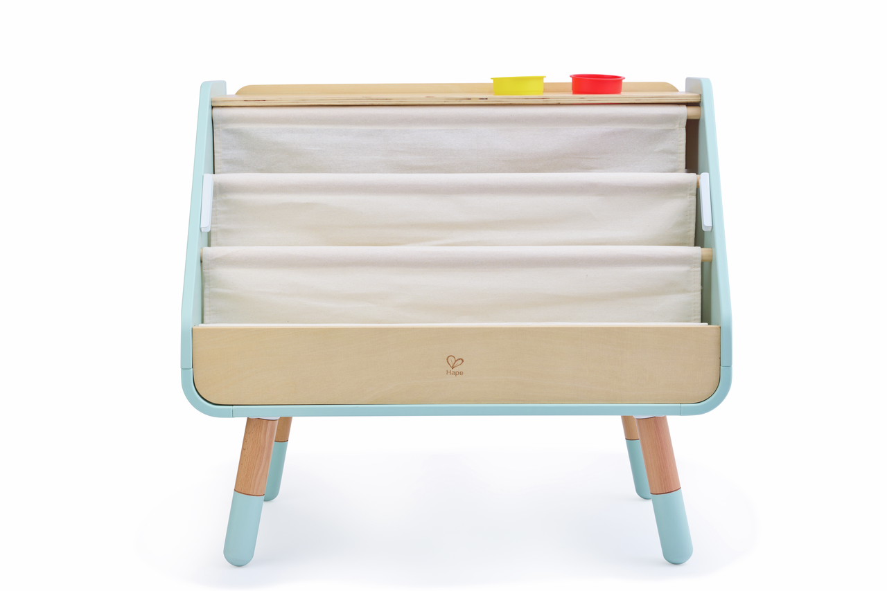 Tableau à dessins - bibliothèque 2 en 1 Tableau à dessins - bibliothèque 2 en 1